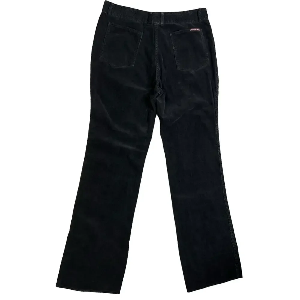 Vintage JORDACHE Pants Men's Corduroy Cords Cotton Black 34